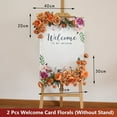 thumbnail image 5 of Wedding Decor Road Lead Artificial Flower Row Welcome Sign Props Simulation Peony Wedding Welcome Sign DIY Floral Decoration, 5 of 6