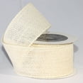 thumbnail image 2 of The Ribbon People Ivory Burlap Wired Craft Ribbon 3" x 20 Yards, 2 of 2
