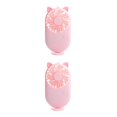 thumbnail image 4 of Guardoinrt Mini Ventilateur Portable Poche de Table USB Personnelle Ventilateurs Rechargeables Chaton Rose 2Set, 4 of 6