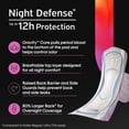 thumbnail image 6 of Kotex Ultra Thin Overnight Pads with Wings, Extra Heavy Absorbency, 34 Count, 6 of 10