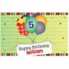 Personalized Green Happy Birthday Placemat