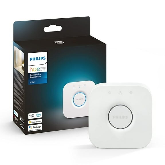 Philips Hue Bridge - Unlock the Full Potential of Hue - Multi-Room and Out-of-Home Control - Create Automations and Zones - Secure, Stable Connection Won't Strain Your Wi-Fi - Works with Voice, Matter