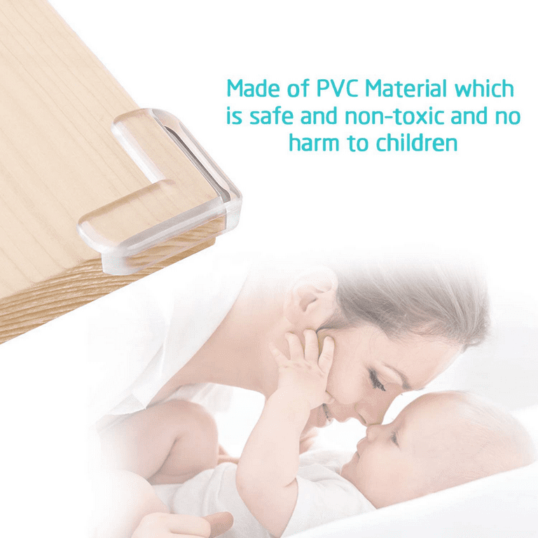 Jingyang Clear Corner Guards(12 Pack), Clear Edge Bumpers,High Resistant Adhesive Gel,Corner Protector for Baby,Kids,Furniture,Cabinet,Glass,Coffee Table,ect.