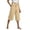 Khaki, variant on NinXxx Women's Loose Fit Lightweight Cropped Capri Trousers Comfort Style White XXXL