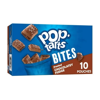 Pop Tarts Frosted Chocolatey Fudge Breakfast Baked Pastry Bites, 14.1 oz, 10 Count