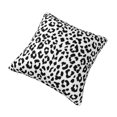 Black And White Leopard Print With Monogram Pillow Cover Decorative