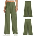 thumbnail image 4 of Teen Girl Uniform Pants Skinny Fit Stretch Pants With Pockets Flare Leg Pants Green Pants Back To School Outfits For Teen Girls Teen Cute Clothes For Girls 13-14 Years, 4 of 5