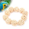 thumbnail image 2 of 10 Pcs Rattan Balls Small Animal Chew Toy, Durable Natural Color Sepak Takraw Toy Innovative Design Rattan Safe Parrot Small Animal Chew Toy for Birds[3CM], 2 of 9