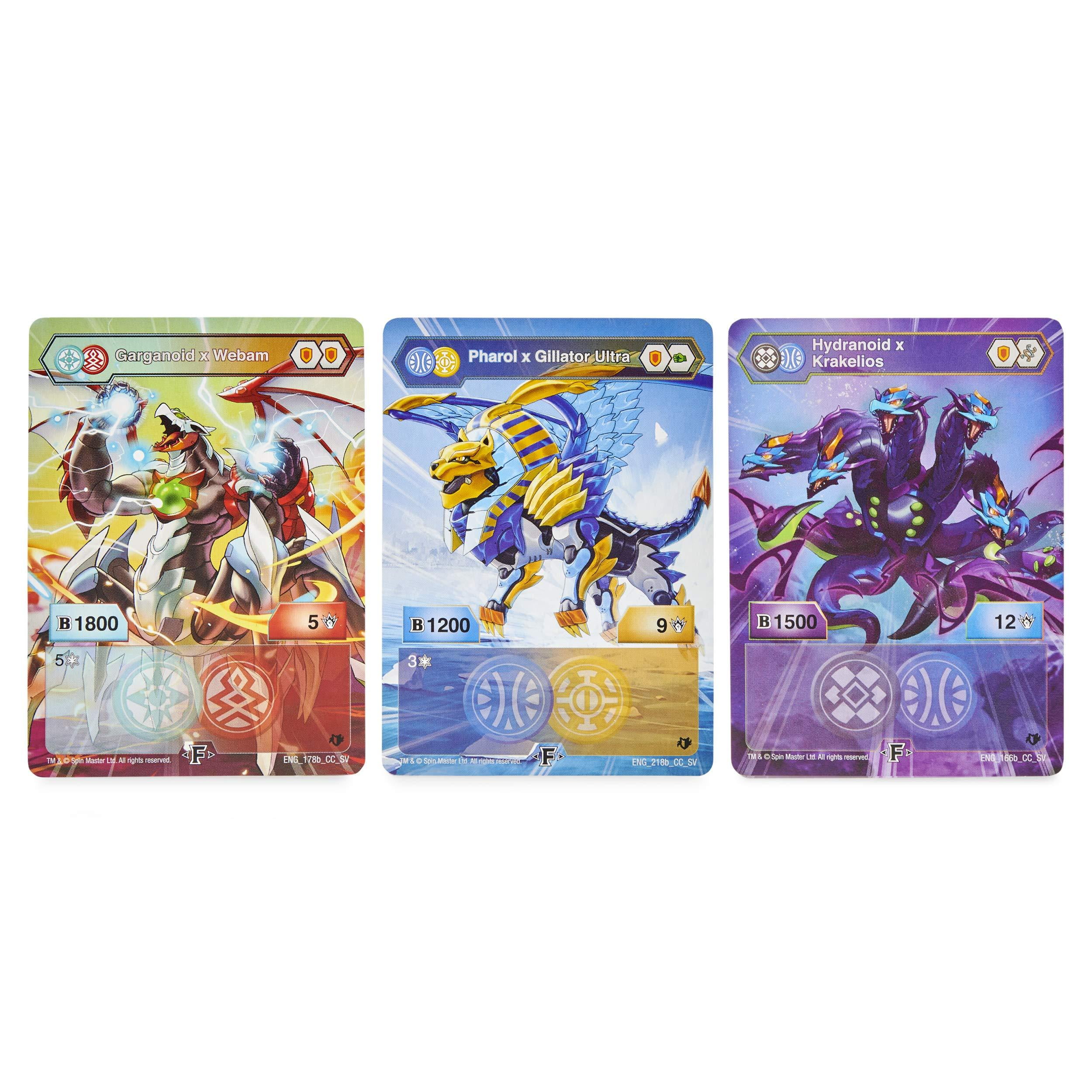 Bakugan Starter Pack 3-Pack, Fused Pharol x Gillator Ultra, Armored  Alliance Collectible Action Figures