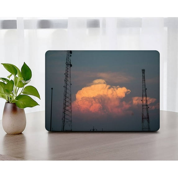 Protective Case Hard Cover for Old Version MacBook Air 13" 2017 - 2010 A1369 A1466 Cable Tie, Sky Series 0309