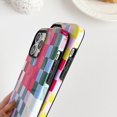 thumbnail image 4 of Branple Compatible Con Iphone 13 Pro Max Funda Linda Y Colorida A Cuadros Con Tpu Suave Y Delgada A Prueba De Golpes Y Fundas Protectoras De Pc Duras Para Mujeres/Hombres Diseñadas Para Iphone 13 Pro, 4 of 5
