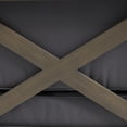 thumbnail image 5 of GDF Studio Lyra Outdoor Acacia Wood Right Facing Chaise Lounge Sofa, Grey Finish + Dark Grey, 5 of 9