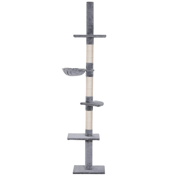 PawHut 8 5  Adjustable Height Floor  To Ceiling Vertical 