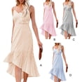 thumbnail image 2 of Sonducket Vestido largo de mujer Casual Spaghetti Strap Swing Sundress Club Noche Fecha Playa Vacaciones Cumpleaños Oficina Ropa de verano Vestidos Rosa S Sonducket AP011094-05, 2 of 5
