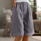 thumbnail image 2 of Pantalones Elásticos de Cintura para las Mujeres Casual Suelto Color Sólido Pantalones de Bolsillo, Cintura Alta Cómodos Joggers para Diario, 2 of 5