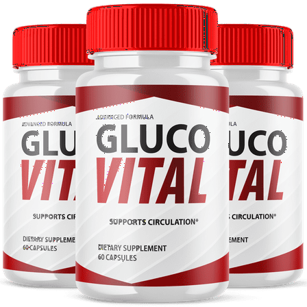 Gluco Vital Blood Balance Support Pills Advanced Formula Vitamin Supplement GlucoVital 180 Capsules