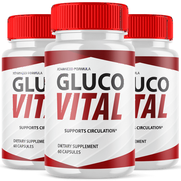 Gluco Vital Blood Balance Support Pills Advanced Formula Vitamin Supplement GlucoVital 180 Capsules