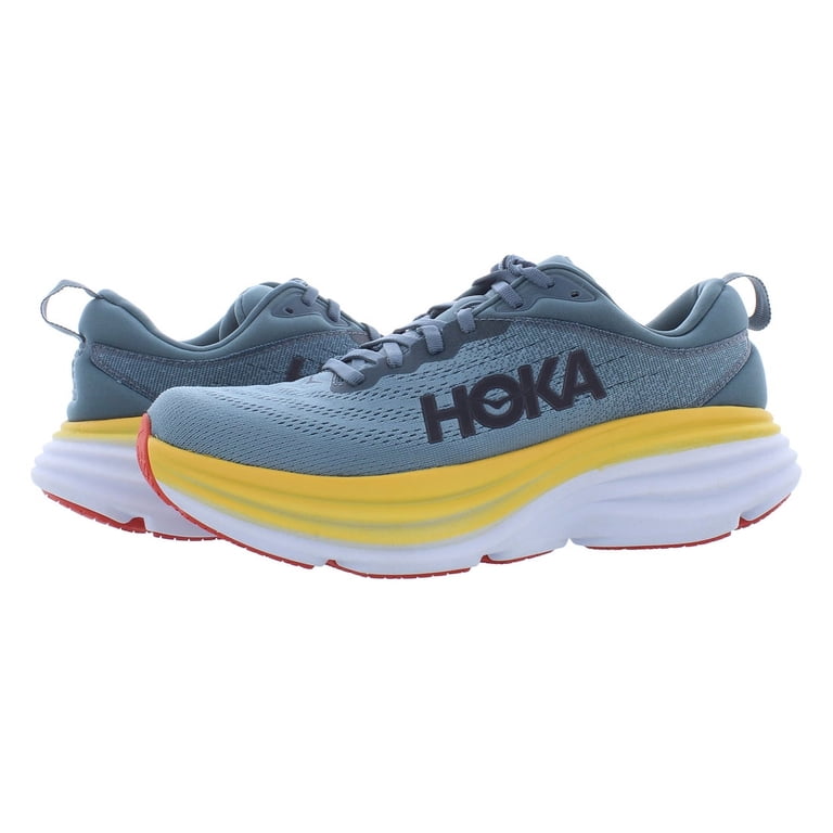 Hoka Bondi 8 Men\'s Running Shoes Size 11D Grey Hoka Bondi 8 Men Running Shoes for Enhanced Performance – No  main image 4