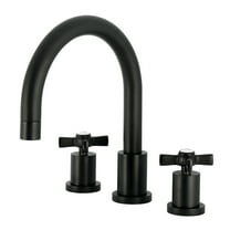 Kingston Brass KS8320ZX Millennium Two-Handle Deck Mount Roman Tub Faucet, Matte Black