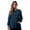 Caribbean Blue, variant on Women's Solid Scrub Jacket - Comfortable and Professional Uniform Coat (Black, X-Small)