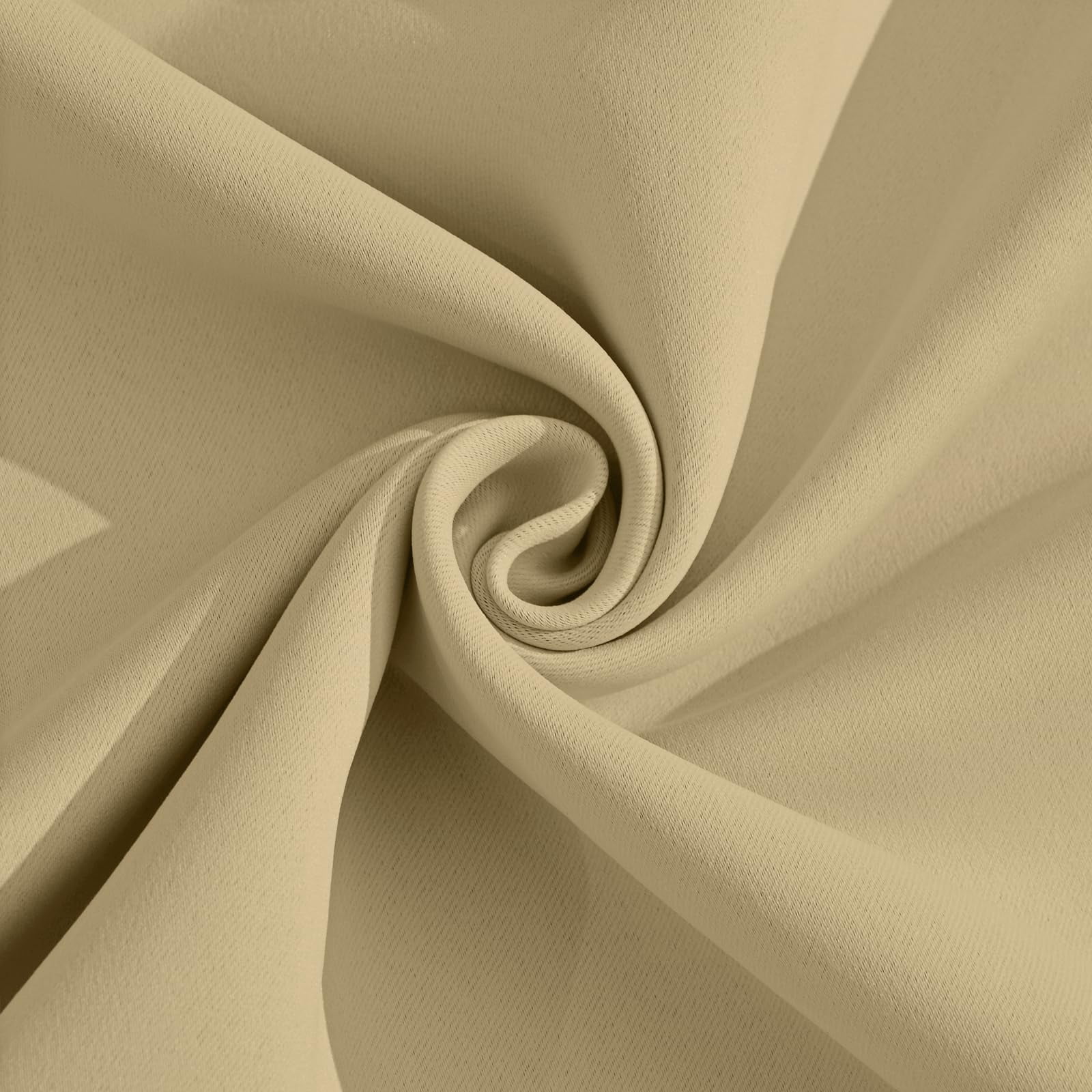 Thermal Insulated Grommet Blackout Draperies/drapes For Bedroom Window Room Darkening Curtain Panels (2  W38 X L72 -inch Beige)