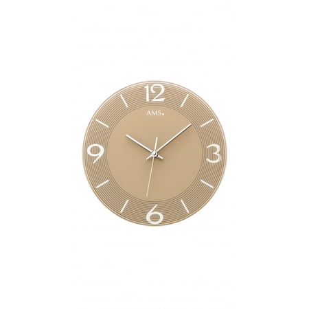 Modern wall clock with quartz movement from AMS