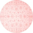 thumbnail image 1 of Ahgly Company Indoor Round Oriental Red Traditional Area Rugs, 3' Round, 1 of 4