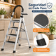 thumbnail image 2 of Escalera Plegable Tipo Tijera de 4 Peldaños Antiderrapante blanco, 2 of 9