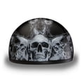 thumbnail image 2 of DAYTONA DOT Slim Line Skull Cap 1/2 Half Motorcycle Helmet Graphics 21 Styles, 2 of 6
