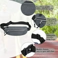 thumbnail image 3 of Hukapapa Nuevo bolsillo para deportes al aire libre impermeable bolsillo invisible ajustado correr fitness bolsa de nailon gris, 3 of 5