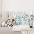 thumbnail image 4 of Ambesonne Hipster Throw Pillow Cover 2 Pack, Underwater Marine Life, 18", Dark Blue Cocoa, 4 of 7