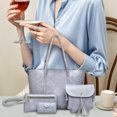 thumbnail image 2 of Fashionable Women's 4-Piece Bag Set - Retro Large Capacity Handbag & Shoulder Bag Combo, 2 of 9