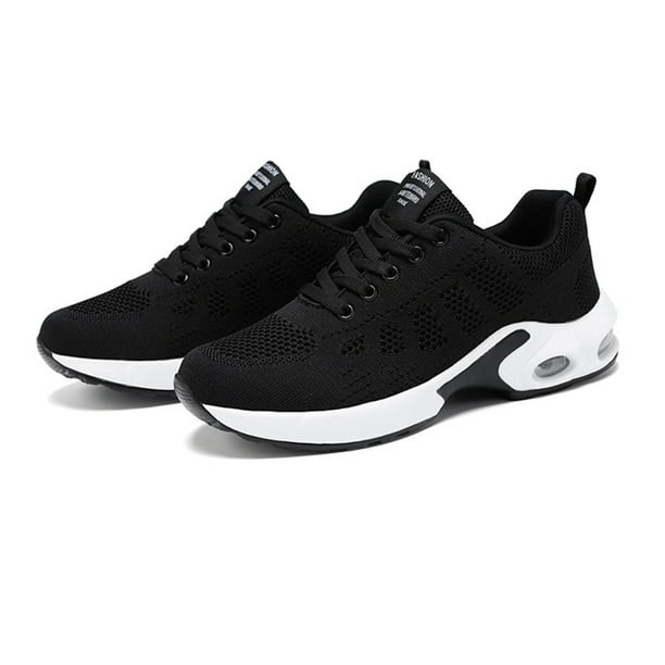 Zapatos Para Correr Mocasines casuales unisex Zapatos planos con cordones suaves Accesorios para exteriores (41 Black) Sywqhk Para Estrenar