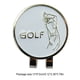thumbnail image 5 of Wosthever Marcadores de bolas de patrón de golfista de Metal, Clip de sombrero resistente al desgaste de un Putt, abrazadera decorativa, regalo Golf, 5 of 6