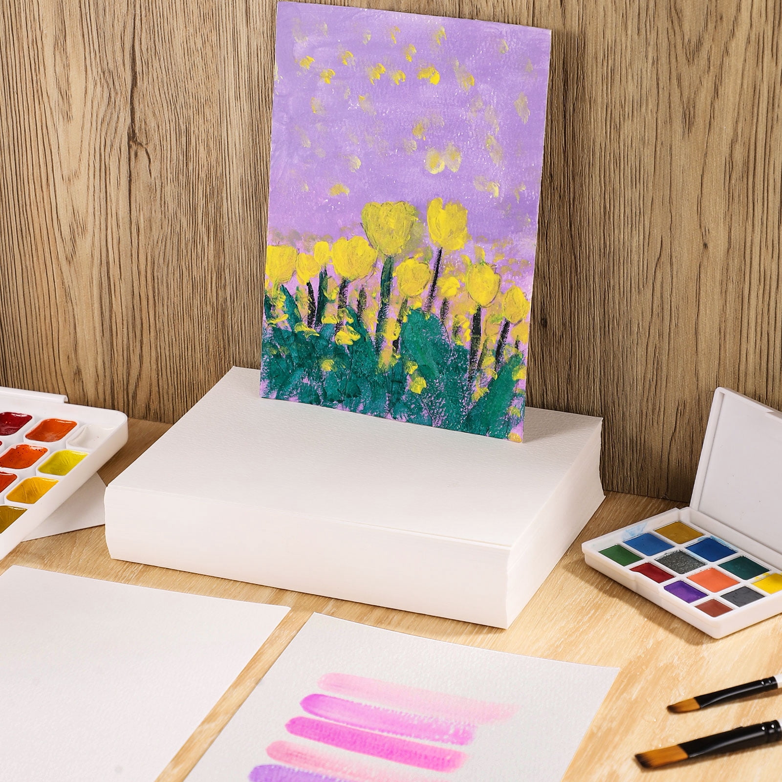 Watercolor Paper, 140 lb/300 GSM Cold Press, 5 x 7 Inch, 120 Sheets
