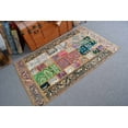 thumbnail image 2 of 3.2x5.3 ft Accent Rug, Turkish Rug, Vintage Rug, Antique Rug, Rugs For Entry, Green Antique Rug, Vintage Accent Rug, 12939, 2 of 10