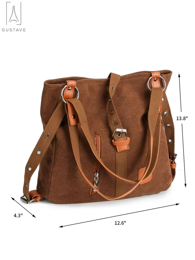 Gustave Women Canvas Tote Shoulder Bag Casual Vintage 