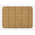thumbnail image 1 of Vintage Bath Mat, Antique Organic Flower Pattern with Worn out Look Watercolor Effect Print, Plush Bathroom Decor Mat with Non Slip Backing, 29.5" X 17.5", Beige and Caramel, by Ambesonne, 1 of 2