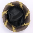 thumbnail image 6 of vlrwzc Brown Renaissance Beret Hat Medieval Themed Event Beanie Cap, 6 of 7