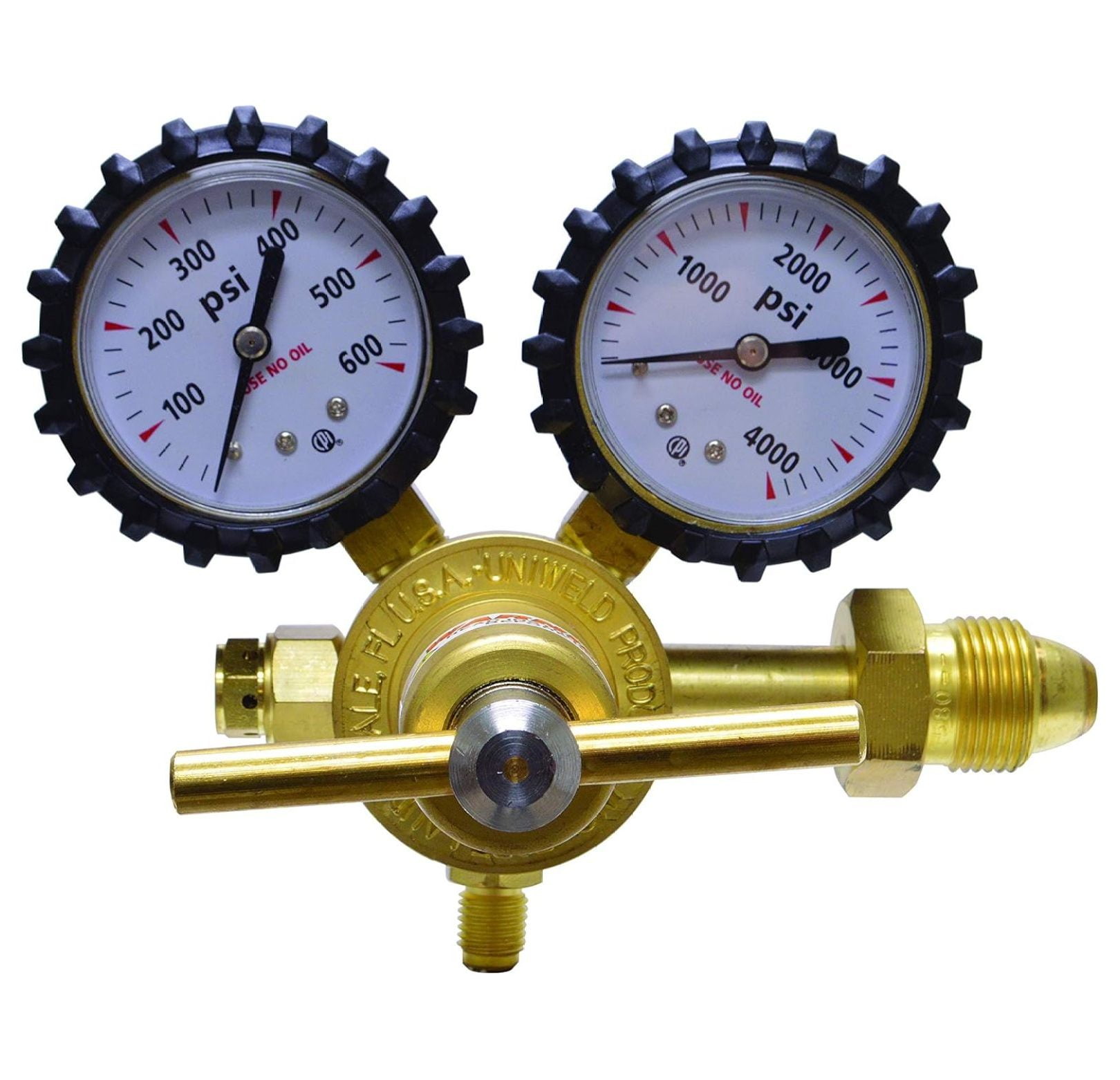 RHP400 Nitrogen Regulator with 0-400 PSI Delivery Pressure, CGA580 Inlet Connection and 1/4-Inch Male Flare Outlet Connection