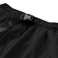 thumbnail image 4 of GSPCLAM Mens Plus Size Shorts Stretchy Summer Quick Dry Roomy Solid Classic Drawstring Elastic Waist with Zipper Pockets Athleisure Soft Shorts for Running Black XXL, 4 of 7