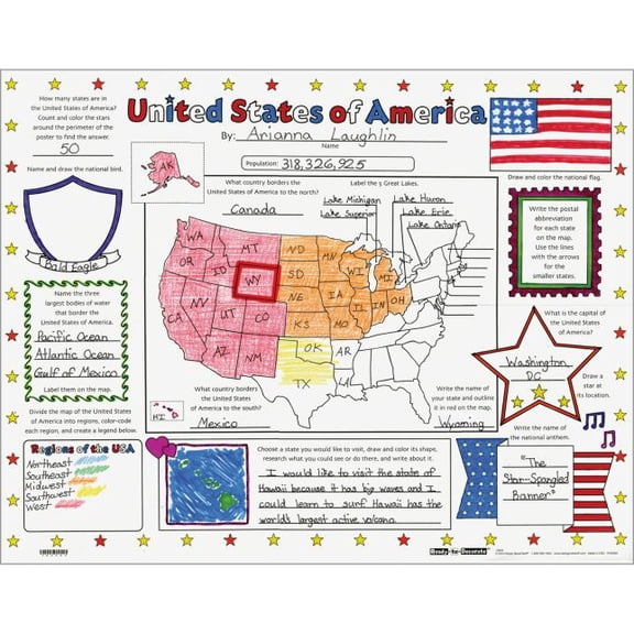 Ready-To-Decorate United States Of America Posters - 24 posters