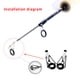 thumbnail image 3 of Caña de pescar telescópica, anillos de guía de punta superior, anillos de ojo de línea, Kit de reparación de caña de pescar Ehuebsd Para estrenar, 3 of 9