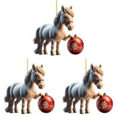 thumbnail image 1 of Navideña 2D Caballo Pisando Regalo Acrílico 8 Cm (D), 1 of 4