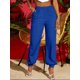 thumbnail image 1 of Pantalones Harlan con punta de zapato sólida de verano, pantalones casuales con costuras de moda, pantalones con cordón para mujer, pantalones geniales de verano, 1 of 6