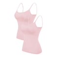 thumbnail image 1 of 2PC Camisole Women's Chest Pad With Four Seasons Plus Size Modal Outer Wearing Base Beauty Back Top, 1 of 5