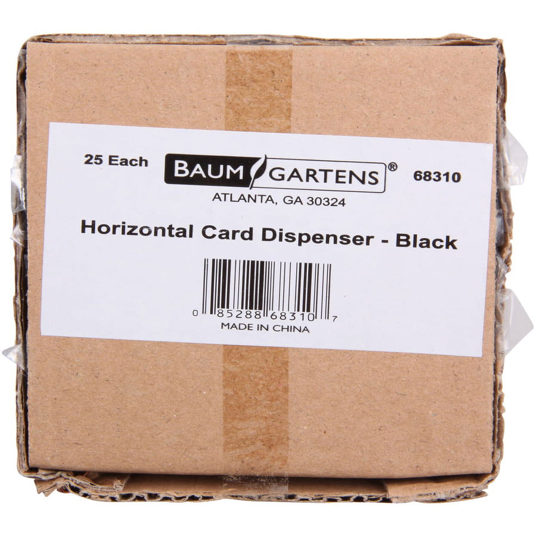 Sicurix Horizontal Black Frame Id Card Holder - Plastic - 25 / Pack - Black