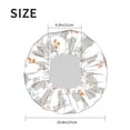 thumbnail image 6 of Kdxio Gray Rabbit Print Shower Cap for Women,Elastic and Reusable,Double Waterproof Layers Bathing Hat, 6 of 9