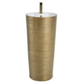 thumbnail image 2 of Fine Fixtures VANNES PEDESTAL 16"X16" BRUSHED GOLD, 2 of 5