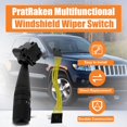 thumbnail image 2 of PratRaken 68003215AD Windshield Wiper Switch Fits for J-eep Wrangler 2007-2017 Grand Cherokee Compass, for Chrysler PT Cruiser, for Dodge Nitro Caliber Journey 2006-2018 Replace WP-409 Multifunctional, 2 of 8